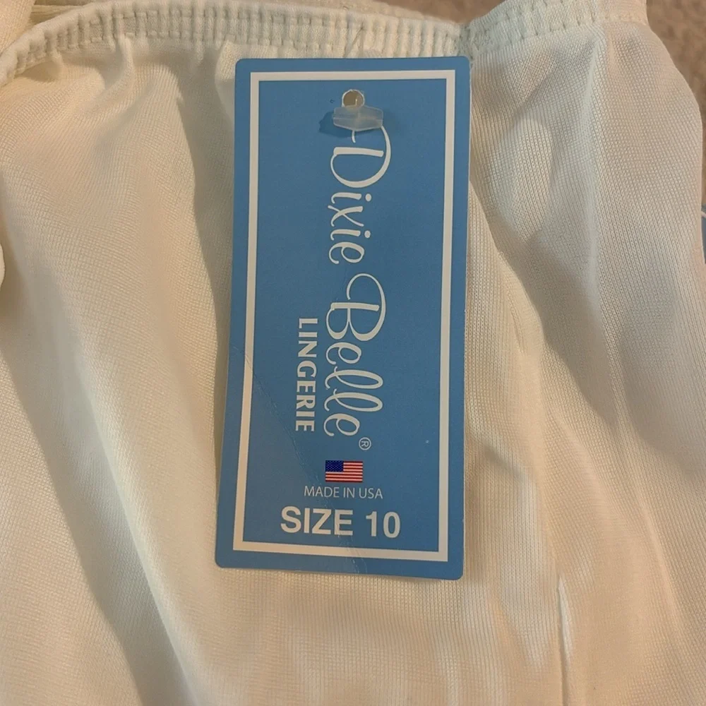 Dixie Belle Women’s Classic Nylon Briefs Panties WHITE Various Sizes